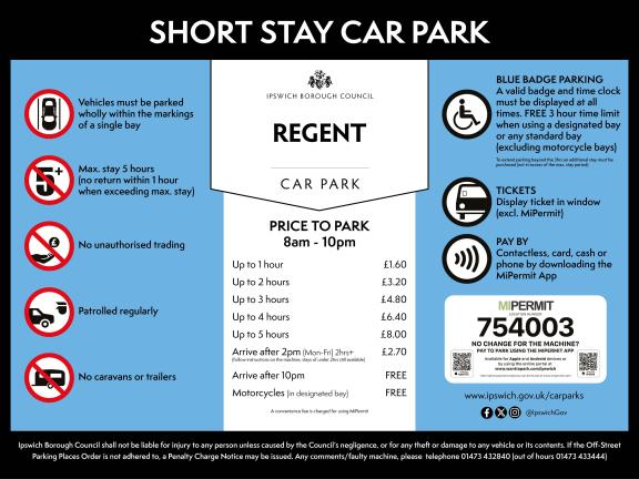 Regent Car Park | ipswich.gov.uk